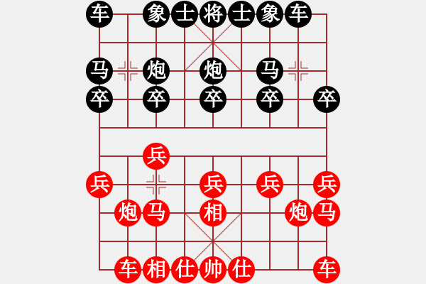 象棋棋譜圖片：乙子(4段)-勝-江南一匹狼(7段) - 步數(shù)：10 