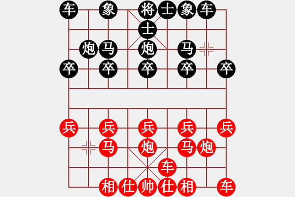 象棋棋譜圖片：橫才俊儒[紅] -VS- 濤聲依舊[黑] - 步數(shù)：10 