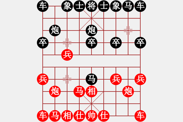 象棋棋譜圖片：2021.7.4.4多樂五分鐘后勝飛相局拐角馬 - 步數(shù)：10 