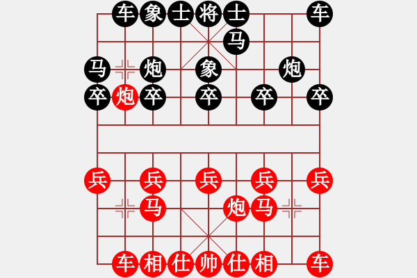 象棋棋譜圖片：這丶彼此的回憶[278242693] -VS- ぁちぢキ[1020383480] - 步數(shù)：10 