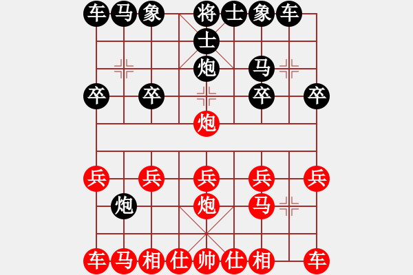 象棋棋譜圖片：用兵不當(dāng)，贏棋下和 - 步數(shù)：10 