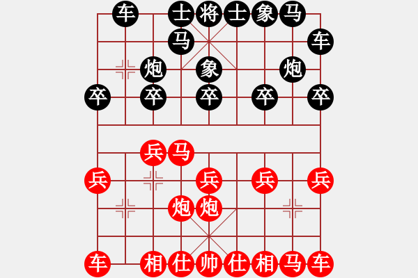 象棋棋譜圖片：江蘇省棋類運動協(xié)會 田丁勻 和 浙江省棋類協(xié)會 吳欣語 - 步數(shù)：10 