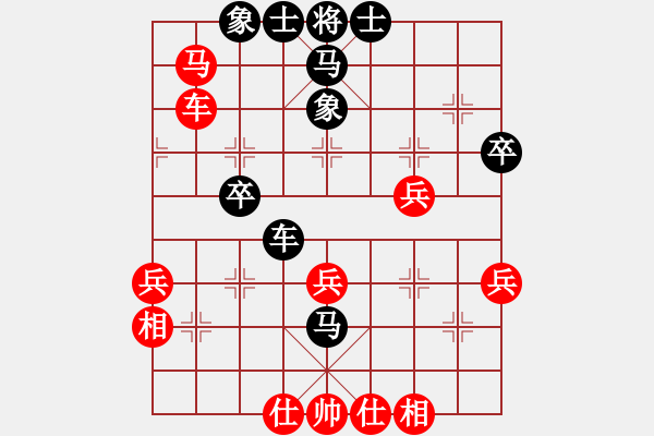 象棋棋譜圖片：起馬局轉(zhuǎn)紅屏風(fēng)馬對(duì)黑過宮炮（旋風(fēng)V7.0先勝巫師業(yè)余級(jí)） - 步數(shù)：40 