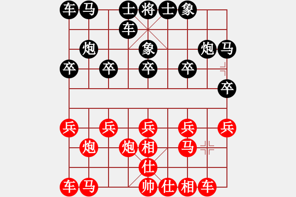 象棋棋譜圖片：菲島棋緣(天罡)-勝-壞掉一嘴牙(1弦) - 步數(shù)：10 