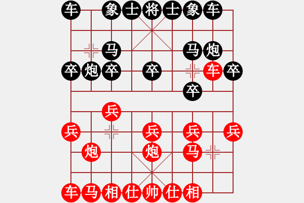 象棋棋譜圖片：progress(5段)-負(fù)-夠膽你就來(lái)(8段) - 步數(shù)：10 