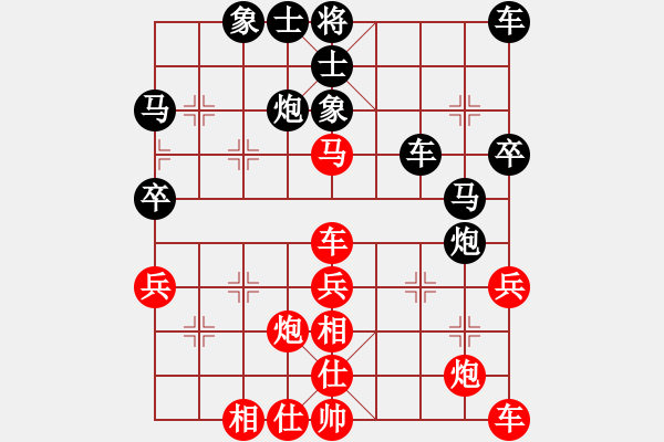 象棋棋譜圖片：潘慶文[神1-2] 先勝 許銀川[神1-1]  - 步數(shù)：36 