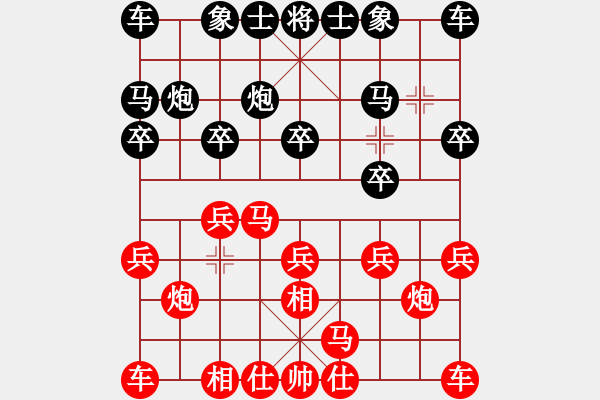 象棋棋譜圖片：許銀川[神1-1] 先勝 裘明超[神1-1]  - 步數：10 