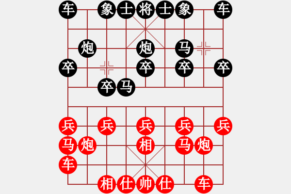 象棋棋譜圖片：濟(jì)南群康王彥 先勝 濰坊景芝王偉 第二屆濟(jì)濰象棋擂臺(tái)賽 8號(hào) 第十三輪第二盤（比賽已結(jié)束） - 步數(shù)：10 