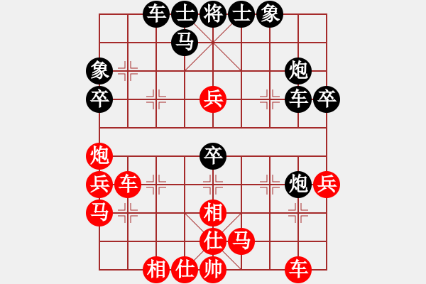 象棋棋譜圖片：哈密瓜節(jié)(4段)-勝-zuojun(3段) - 步數(shù)：40 