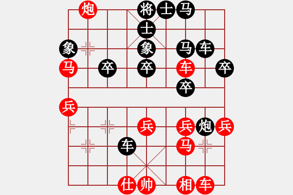 象棋棋譜圖片：橫車反宮馬(2段)-負(fù)-hhhaaabbb(9級(jí)) - 步數(shù)：40 