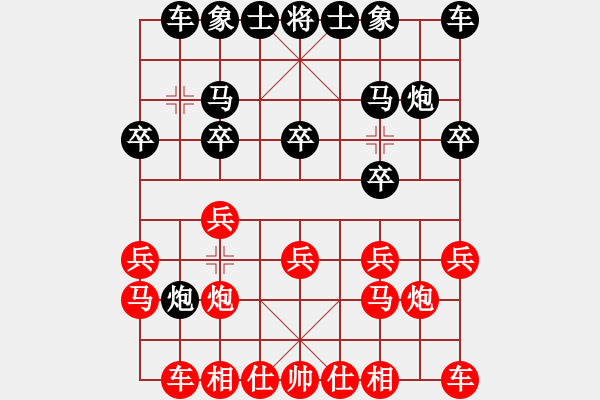 象棋棋譜圖片：挺卒應(yīng)起馬(業(yè)五升業(yè)六評測對局)我后勝 - 步數(shù)：10 