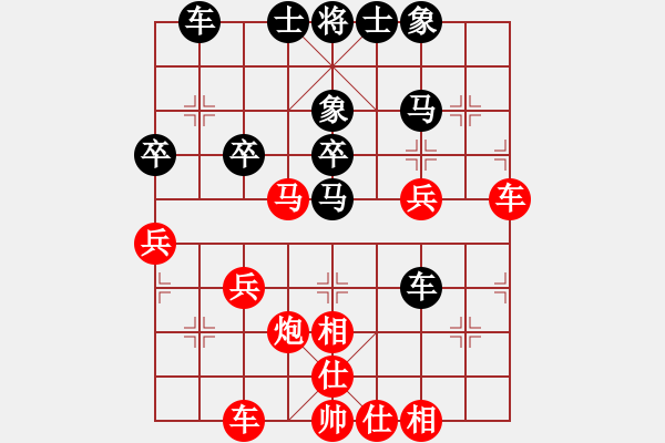 象棋棋譜圖片：后負(fù)以棋會(huì)友：閃擊失機(jī)雙炮被兌 車(chē)馬臨門(mén)時(shí)限誤我 - 步數(shù)：40 