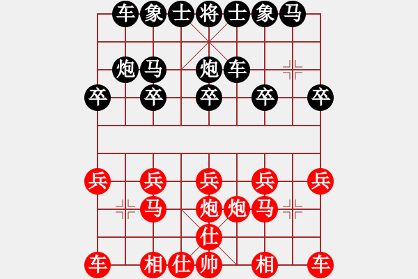 象棋棋譜圖片：刀神的 那個(gè)混沌 你[2986043846] -VS- 百步穿豬[1245230606] - 步數(shù)：10 