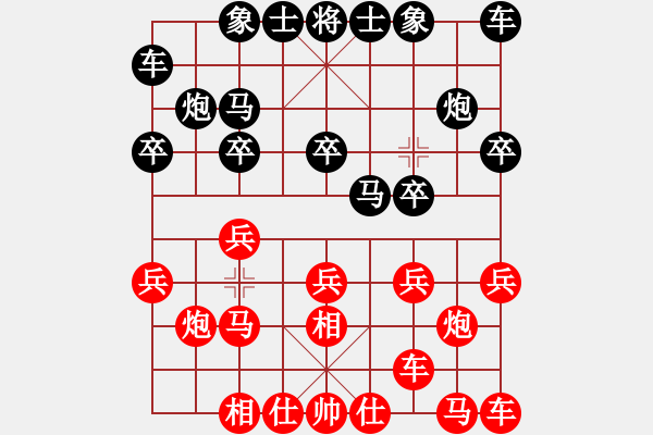 象棋棋譜圖片：古越棋霸(6段)-負-名劍之火(8段) - 步數(shù)：10 