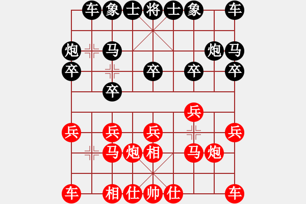 象棋棋譜圖片：延吉棋友(9段)-負(fù)-mmttmmbbmm(3段) - 步數(shù)：10 