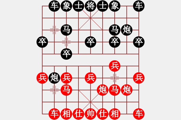 象棋棋譜圖片：棋友-魚(yú)aiq鳥(niǎo)[575644877] -VS- 禪茶無(wú)味[2564857399] - 步數(shù)：10 