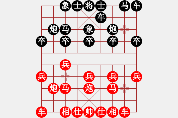 象棋棋譜圖片：qazwert(9弦)-勝-奇怪(4弦) - 步數(shù)：10 