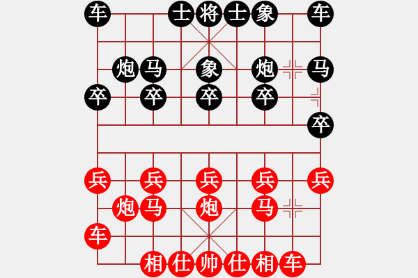 象棋棋譜圖片：象棋陷阱速勝法 第四章 自投羅網(wǎng)之車立險地陷被動(2) - 步數(shù)：10 