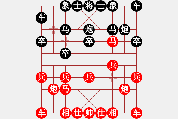 象棋棋譜圖片：無錫奧迪婚車隊租賃[1585106066] -VS- 橫才俊儒[292832991] - 步數：10 