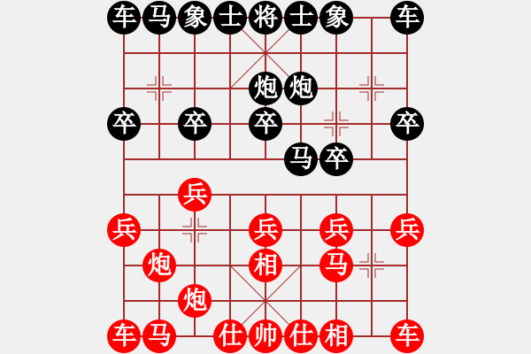 象棋棋譜圖片：輕率照將 好局痛失！三臺(tái)怪手[1127175411] -VS- 活潑小天使[1163597547] - 步數(shù)：10 