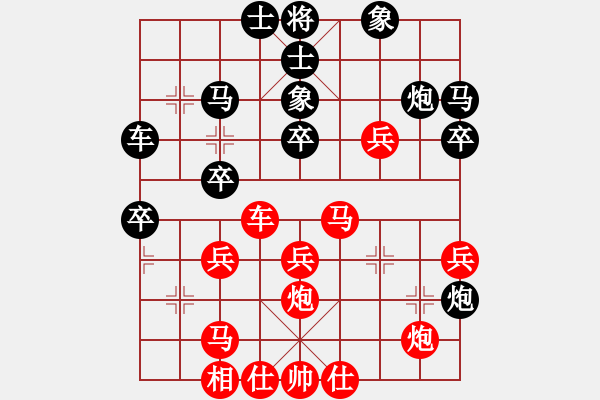 象棋棋譜圖片：粵東兵王(北斗)-勝-鐮刀幫女將(北斗) - 步數(shù)：40 