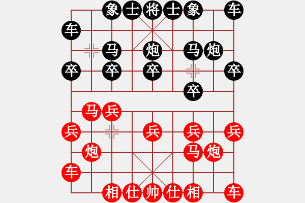 象棋棋譜圖片：柯俊先手勝明平義 - 步數：10 