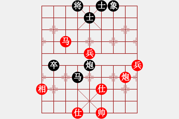 象棋棋譜圖片：hsgqf(5段)-勝-坐兩輛車(7段) - 步數(shù)：100 