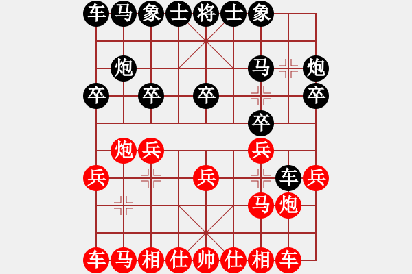 象棋棋譜圖片：越來(lái)越好(8星)-負(fù)-濰衛(wèi)校甄(5弦) 2014年10月27日 22點(diǎn)57分 - 步數(shù)：10 