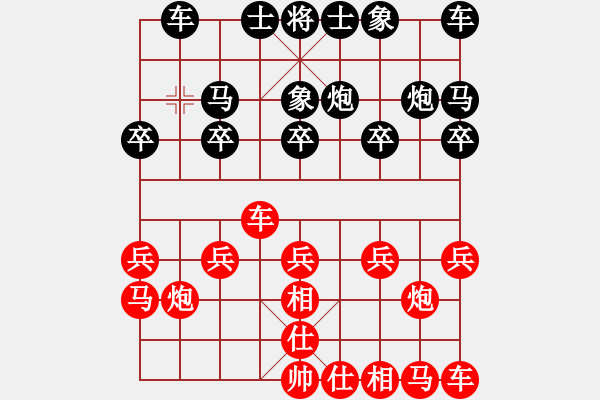 象棋棋譜圖片：周棋g紅負(fù)葬心【飛相對(duì)左過(guò)宮炮】 - 步數(shù)：10 