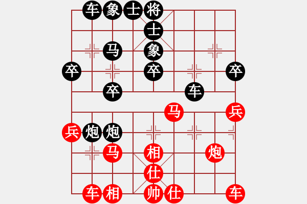 象棋棋譜圖片：棋友-魚鳥[575644877] -VS- 無名小卒 [921937763] - 步數(shù)：30 