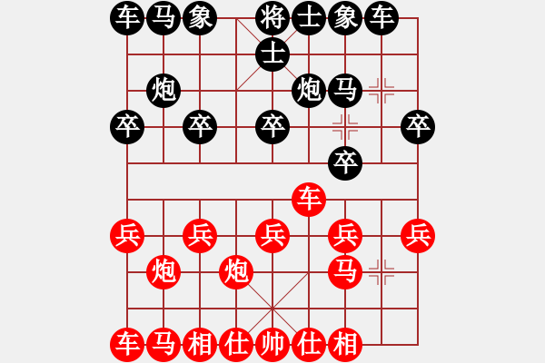 象棋棋譜圖片：6888局 A60-過宮炮局-天天AI選手FALSE 紅先負 小蟲引擎23層 - 步數：10 