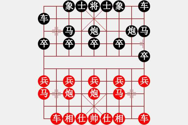 象棋棋譜圖片：《廣州棋壇六十年史3》第九回黃松軒、陳鏡堂操演斗順炮局3045陳鏡堂先和黃松軒 - 步數(shù)：10 