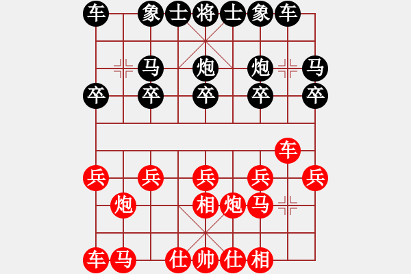 象棋棋譜圖片：1 - 步數(shù)：10 