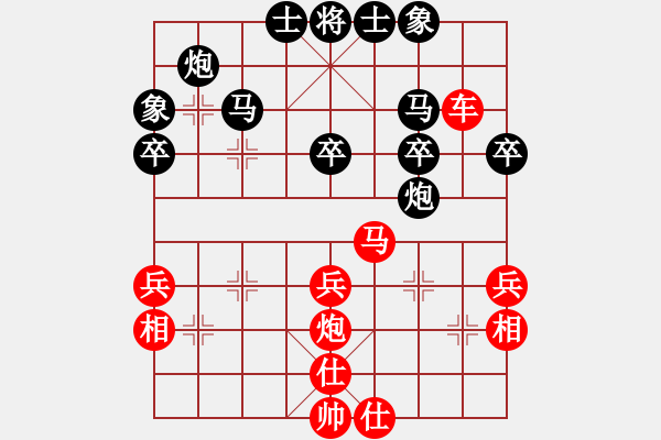 象棋棋譜圖片：宋海軍（業(yè)9－2）先勝胡鳳忠（業(yè)9－2）202207151845.xqf - 步數(shù)：40 