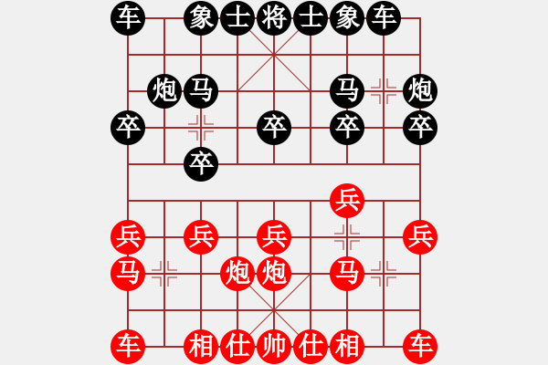 象棋棋谱图片：孟辰 先和 王天一  - 步数：10 