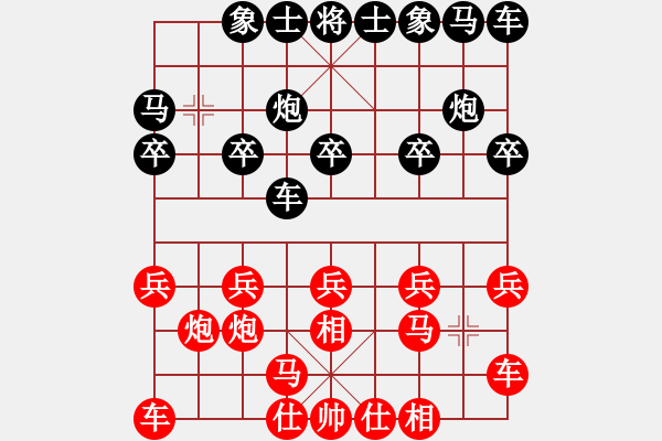 象棋棋譜圖片：江西省紫氣東來(lái)隊(duì) 郭玥 和 天津南開大學(xué)隊(duì) 陳雯鈴 - 步數(shù)：10 