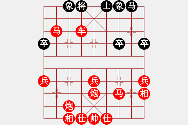 象棋棋譜圖片：2023.8.14.2八人賽先勝中炮兩頭蛇對屏風(fēng)馬探頭炮 - 步數(shù)：39 