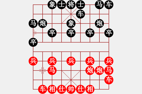 象棋棋譜圖片：金鉤炮局   北方之豪情(電神)-負(fù)-弈網(wǎng)情深(天罡) - 步數(shù)：10 