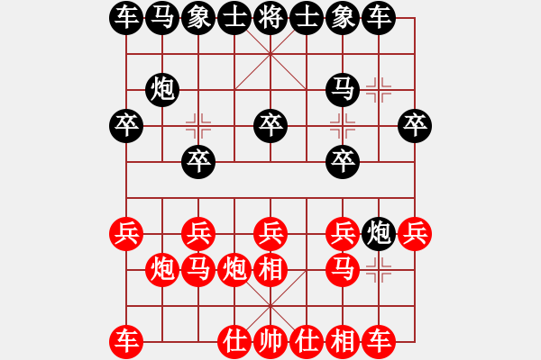 象棋棋譜圖片：千島雅(無極)-負(fù)-皓龍(電神) - 步數(shù)：10 