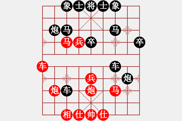 象棋棋譜圖片：奇香核桃(7段)-負(fù)-跟著軟件走(3段) - 步數(shù)：40 