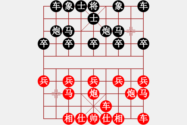 象棋棋譜圖片：笑看江湖[629699359] -VS- 奕棋納涼[704045488] - 步數(shù)：10 