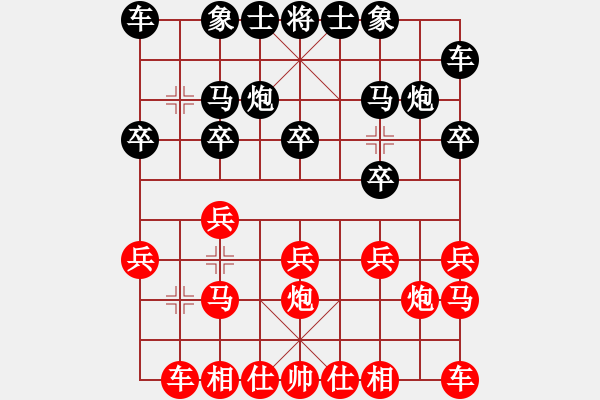 象棋棋譜圖片：楚河水[黑] -VS- 【中】醉棋渡河[紅] - 步數(shù)：10 