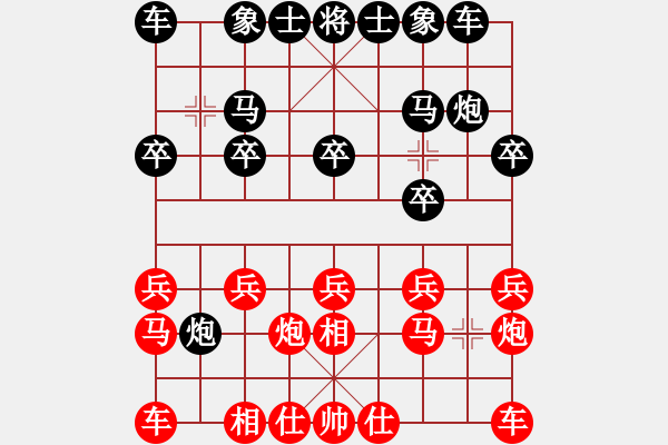 象棋棋譜圖片：拈花微笑 [910073130] -VS- 123[1501635096] - 步數(shù)：10 