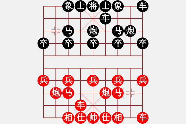 象棋棋譜圖片：紅太陽[1172750430] -VS- 橫才俊儒[292832991] - 步數(shù)：10 