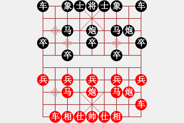 象棋棋谱图片：谢启文 先和 李小刚 - 步数：10 