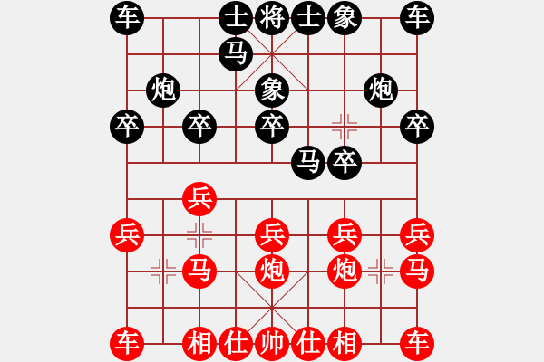 象棋棋谱图片：重庆 张勇 和 贵州 陈柳刚 - 步数：10 