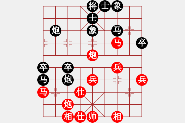 象棋棋譜圖片：完善應(yīng)付五七的一經(jīng)典例！?。?！ - 步數(shù)：40 