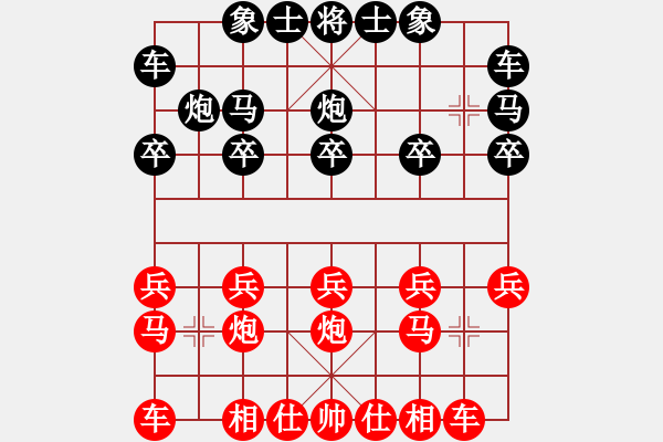 象棋棋譜圖片：芳棋(純?nèi)讼缕?[893812128] 先和 明明很受傷[1851191731] - 步數(shù)：10 