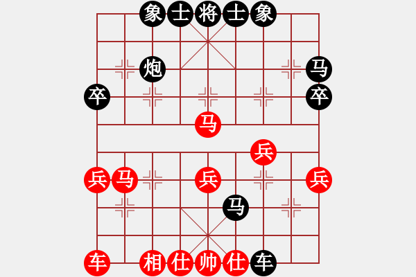 象棋棋譜圖片：筑 夢(mèng) 天 堂[1659778725] -VS- 品棋游戲人生[532676394] - 步數(shù)：40 