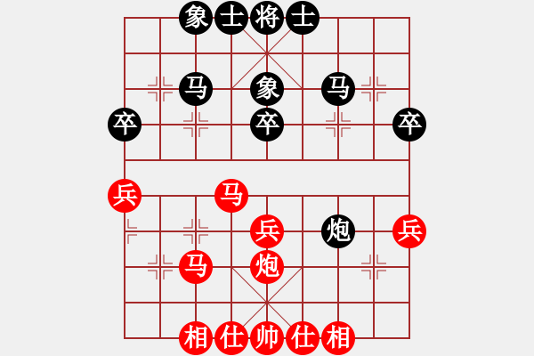 象棋棋谱图片：张申宏     先和 林宏敏     - 步数：40 